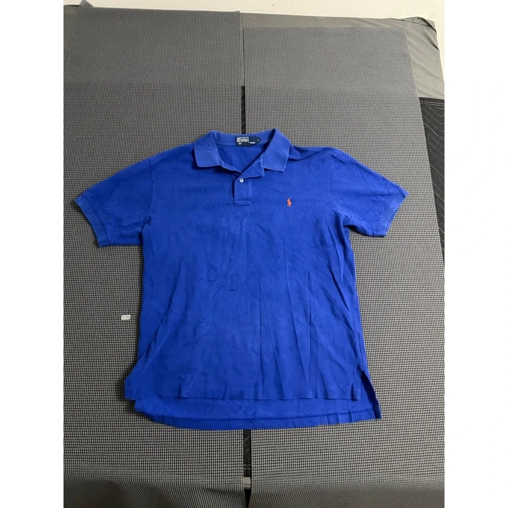 Polo Ralph Lauren Polo Shirt Mens L Royal Blue Short Sleeve Pony